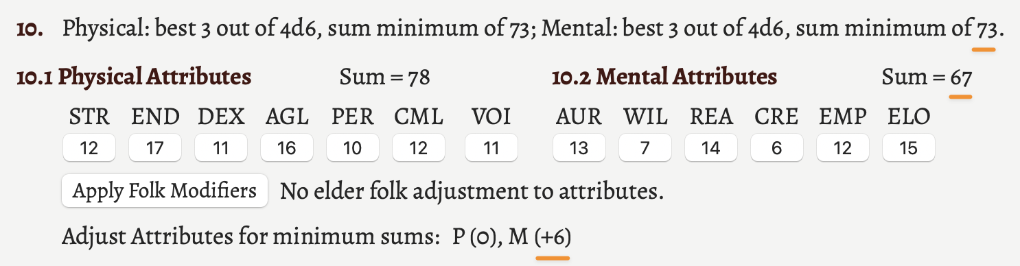 The number of points to add if the sum is below the minimum.