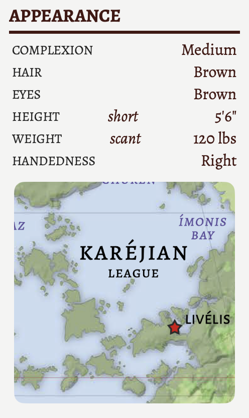 The default appearance for a new character.