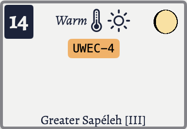 Calendar day showing a note from a campaign as UWEC-4.