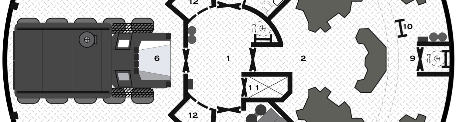 Part of a spaceship plans I made for Traveller.