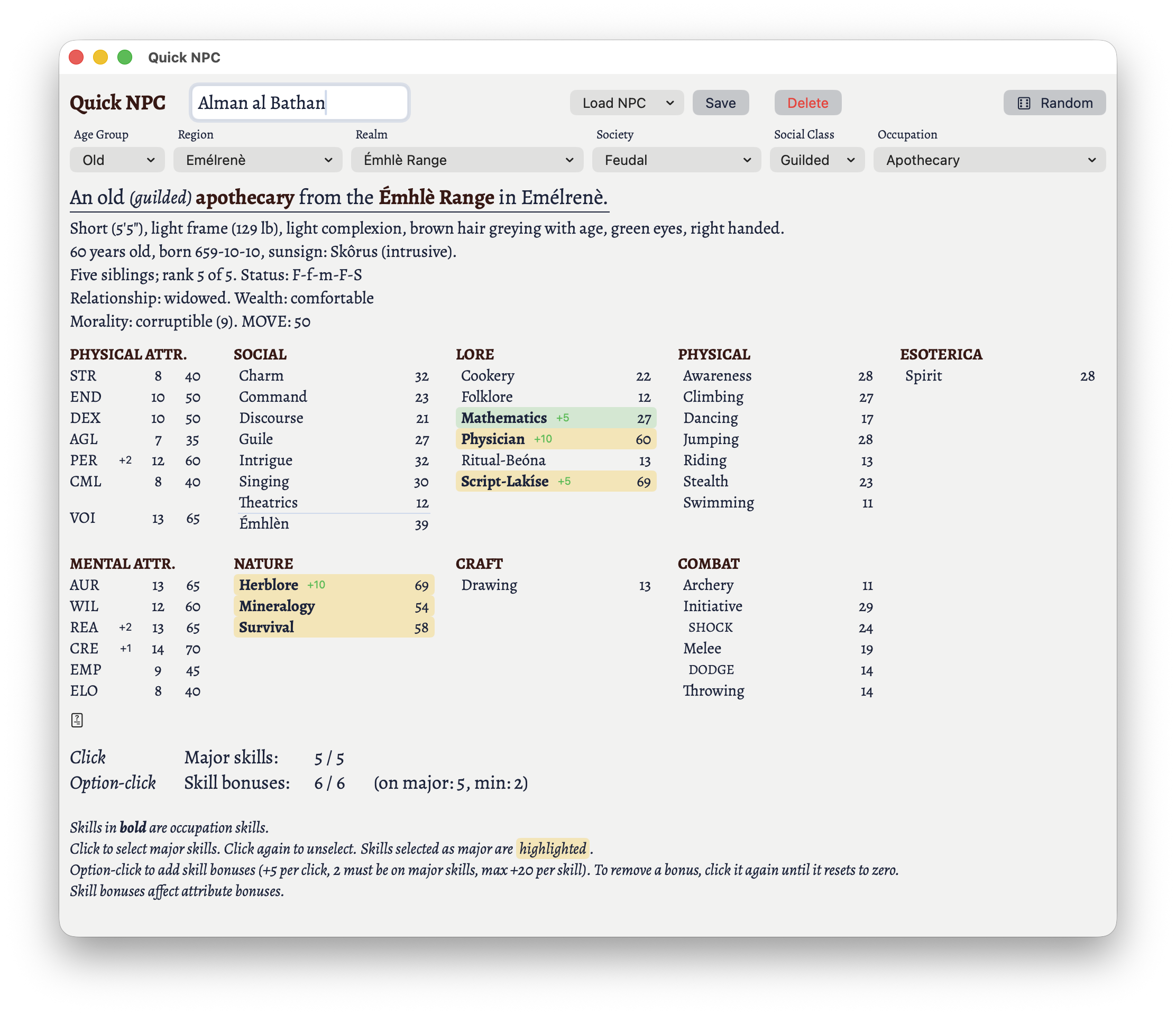 The new Quick NPC panel in HMK Toolkit 1.2.3.
